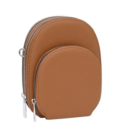 Дамско портмоне/чанта от качествена еко кожа в кафяв цвят Код: 821-7