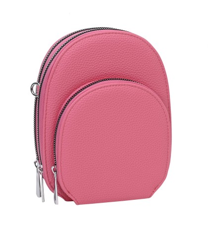 Дамско портмоне/чанта от качествена еко кожа в розов цвят Код: 821-7