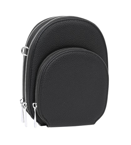 Дамско портмоне/чанта от качествена еко кожа в черен цвят Код: 821-7