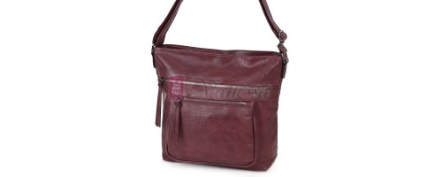 Дамска ежедневна чанта от екологична кожа в цвят бордо Код: 8236 Дамска ежедневна чанта от екологична кожа в цвят бордо Код: 8236