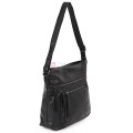 Дамска ежедневна чанта от екологична кожа в черен цвят Код: 8236