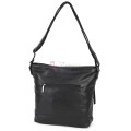 Дамска ежедневна чанта от екологична кожа в черен цвят Код: 8236