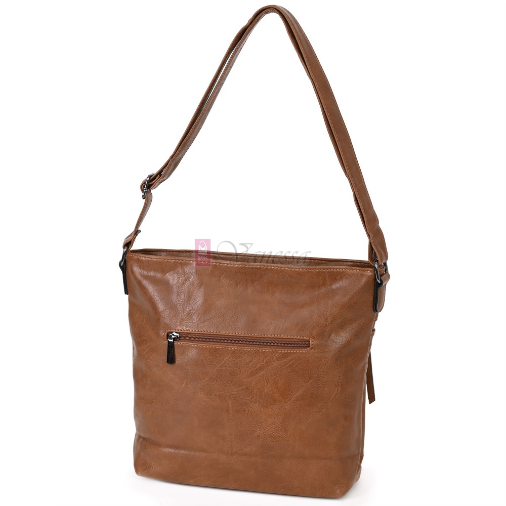 Дамска ежедневна чанта от екологична кожа в светлокафяв цвят Код: 8236 Дамска ежедневна чанта от екологична кожа в светлокафяв цвят Код: 8236