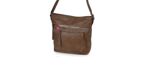 Дамска ежедневна чанта от екологична кожа в кафяв цвят Код: 8236 Дамска ежедневна чанта от екологична кожа в кафяв цвят Код: 8236