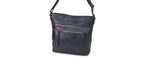 Дамска ежедневна чанта от екологична кожа в тъмносин цвят Код: 8236 Дамска ежедневна чанта от екологична кожа в тъмносин цвят Код: 8236