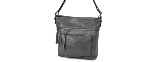 Дамска ежедневна чанта от екологична кожа в сив цвят Код: 8236 Дамска ежедневна чанта от екологична кожа в сив цвят Код: 8236