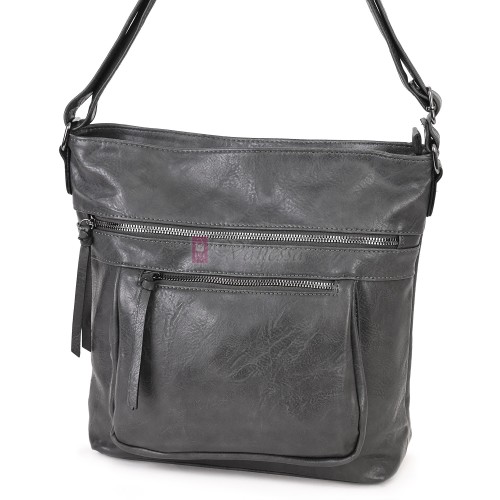 Дамска ежедневна чанта от екологична кожа в сив цвят Код: 8236