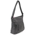 Дамска ежедневна чанта от екологична кожа в сив цвят Код: 8236
