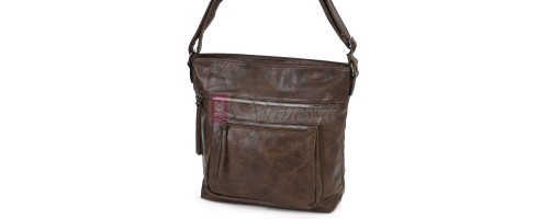 Дамска ежедневна чанта от екологична кожа в тъмнокафяв цвят Код: 8236 Дамска ежедневна чанта от екологична кожа в тъмнокафяв цвят Код: 8236