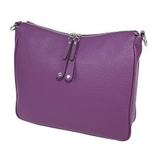 Дамска чанта от естествена кожа в лилав цвят. Код: 8318