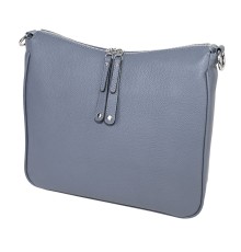 Дамска чанта от естествена кожа в син цвят. Код: 8318
