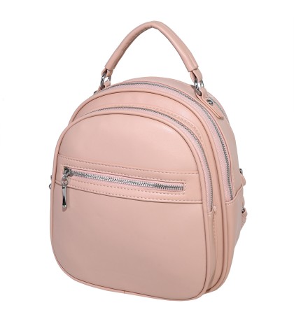  Дамска раница/чанта от висококачествена еко кожа в розов цвят. Код: 8368