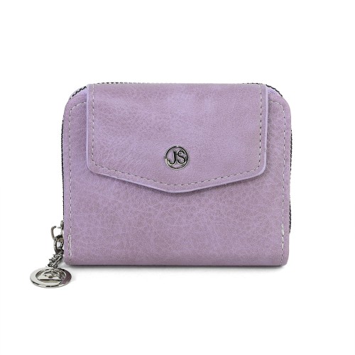 Малко дамско портмоне от високо качествена еко кожа в лилав цвят Код: 8515