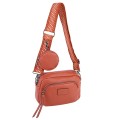 Дамска чанта от еко кожа в оранжев цвят. Код: 8589