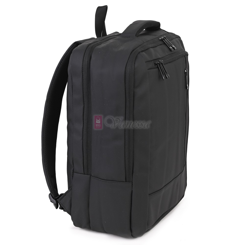 Мъжка раница от висококачествен текстил, в черен цвят. Код 8609