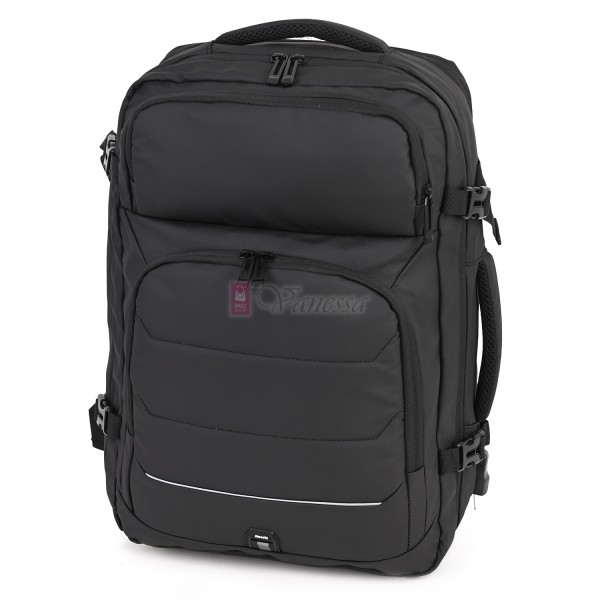 Мъжка раница от висококачествен текстил, в черен цвят. Код 2403