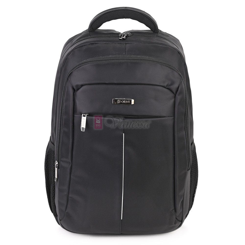 Мъжка раница от висококачествен текстил, в черен цвят. Код 2201