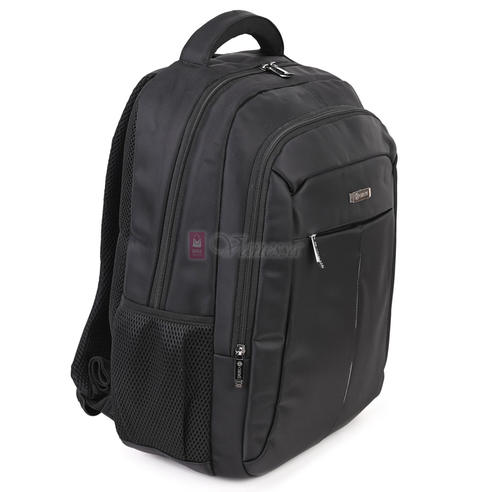 Мъжка раница от висококачествен текстил, в черен цвят. Код 2201