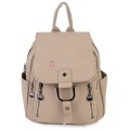  Дамска раница от висококачествена еко кожа в бежов цвят. Код: 865