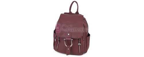 Дамска раница от висококачествена еко кожа в цвят бордо. Код: 865