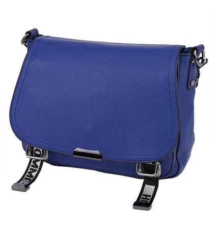 Дамска чанта от еко кожа в син цвят Код: 8677