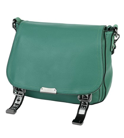 Дамска чанта от еко кожа в зелен цвят Код: 8677