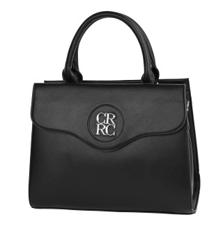 Eлегантна дамска чанта от еко кожа в черен цвят Код: 868