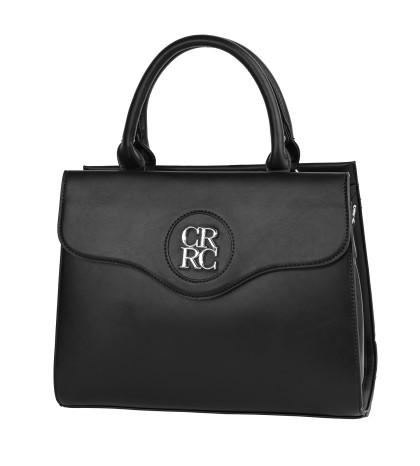 Eлегантна дамска чанта от еко кожа в черен цвят Код: 868