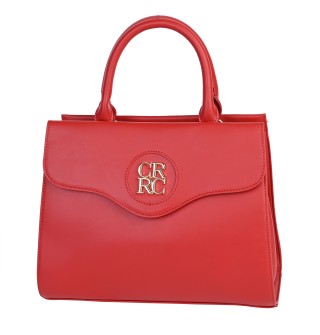 Eлегантна дамска чанта от еко кожа в червен цвят Код: 868