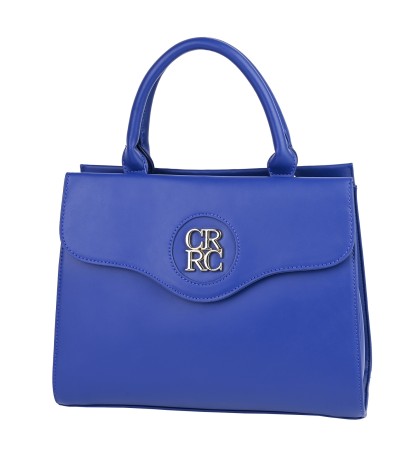 Eлегантна дамска чанта от еко кожа в син цвят Код: 868