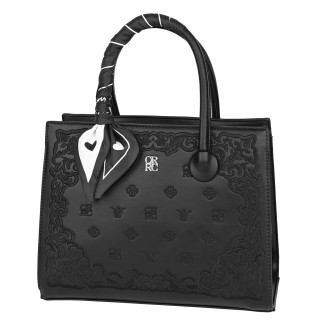 Eлегантна дамска чанта от еко кожа в черен цвят Код: 870