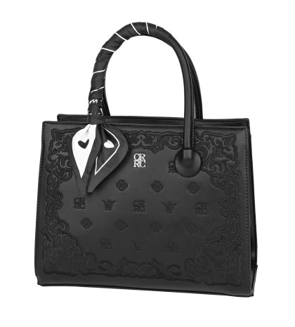 Eлегантна дамска чанта от еко кожа в черен цвят Код: 870