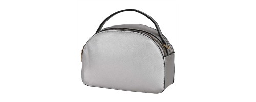  Дамска чанта от еко кожа в сребрист цвят. Код: 8706