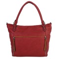 Дамска чанта от еко кожа в червен цвят. Код: 8738
