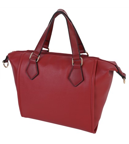  Дамска чанта от еко кожа в червен цвят. Код: 8780
