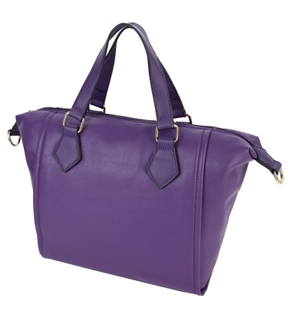  Дамска чанта от еко кожа в лилав цвят. Код: 8780