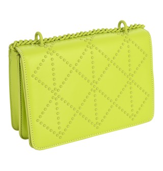 Дамска чанта от еко кожа в светлозелен цвят Код: 8813