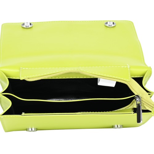 Дамска чанта от еко кожа в светлозелен цвят Код: 8813