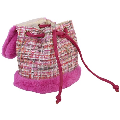 Детска раница от текстил в розов цвят. Код: 8815