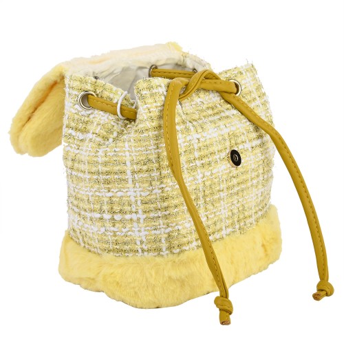 Детска раница от текстил в жълт цвят. Код: 8815
