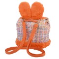 Детска раница от текстил в оранжев цвят. Код: 8815