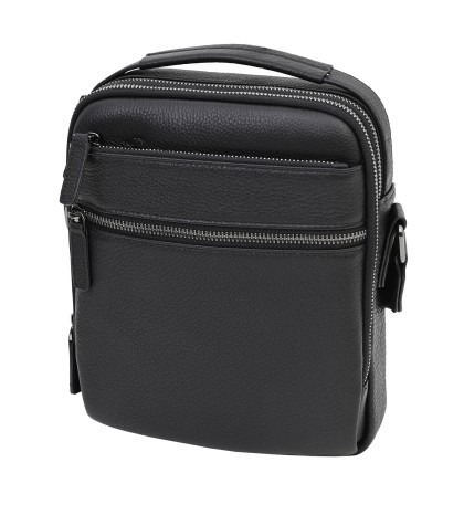 Мъжка чанта от естествена кожа в черен цвят. Код: 8817
