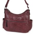 Дамска ежедневна чанта от екологична кожа, в цвят бордо Код: 8829