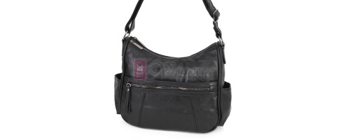 Дамска ежедневна чанта от екологична кожа, в черен цвят Код: 8829