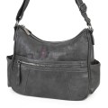 Дамска ежедневна чанта от екологична кожа, в сив цвят Код: 8829