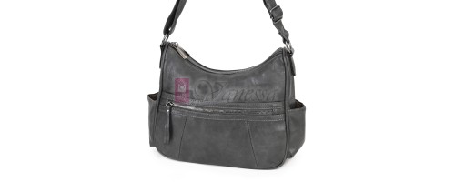 Дамска ежедневна чанта от екологична кожа, в сив цвят Код: 8829