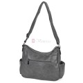 Дамска ежедневна чанта от екологична кожа, в сив цвят Код: 8829