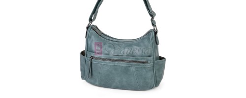 Дамска ежедневна чанта от екологична кожа, в цвят тюркоаз Код: 8829