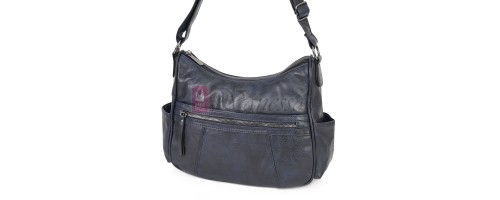 Дамска ежедневна чанта от екологична кожа, в тъмносин цвят Код: 8829