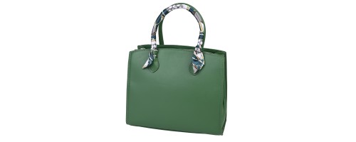 Елегантна дамска чанта от еко кожа в зелен цвят Код: 8835